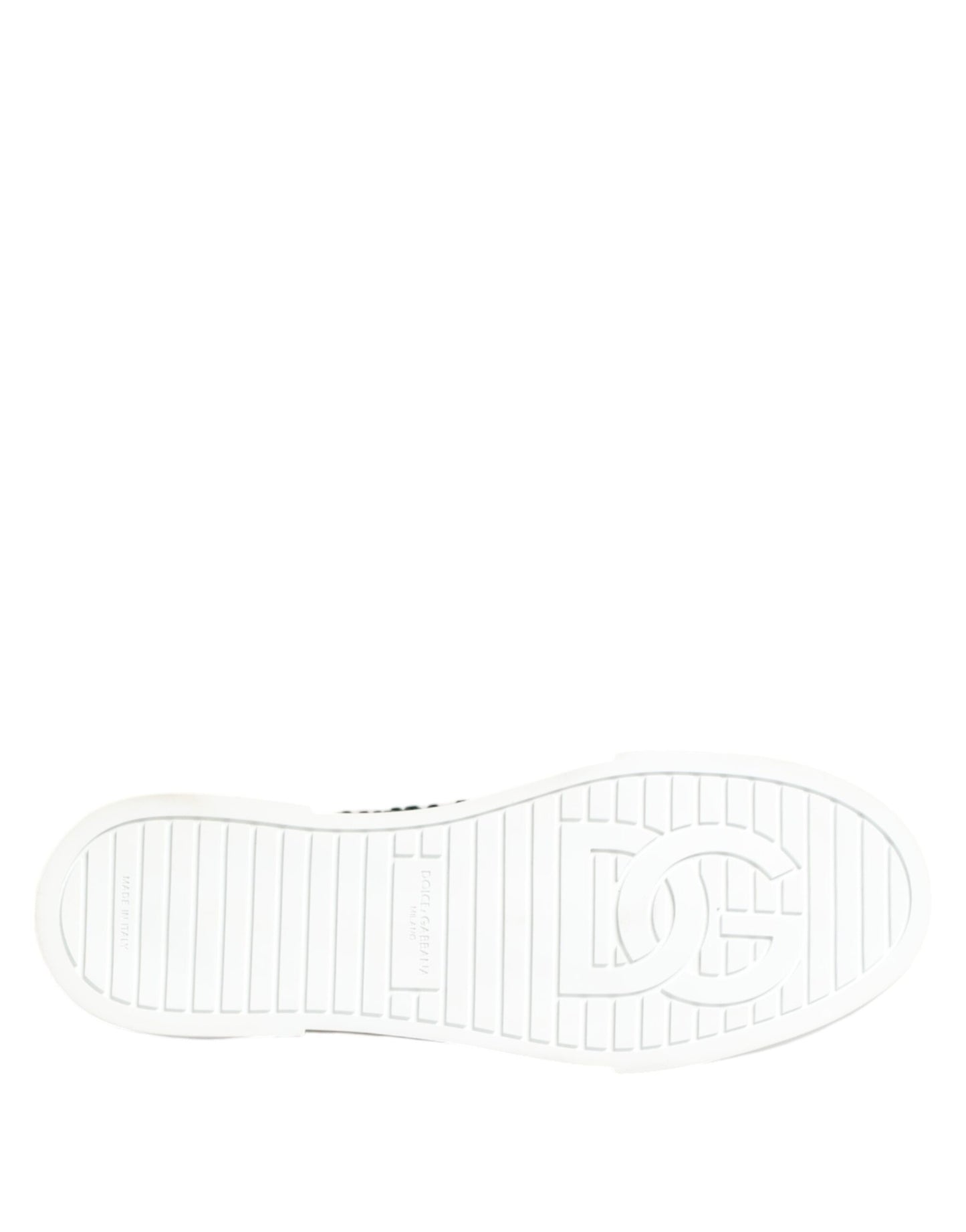 Dolce & Gabbana Grün Portofino Crystal DG Logo Sneakers Schuhe