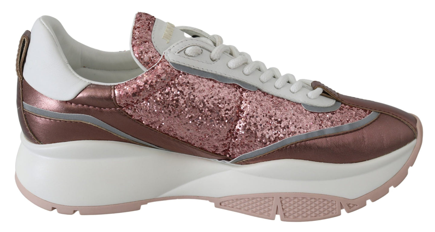 Jimmy Choo Cotton Candy Glitter Sneakers Euphoria