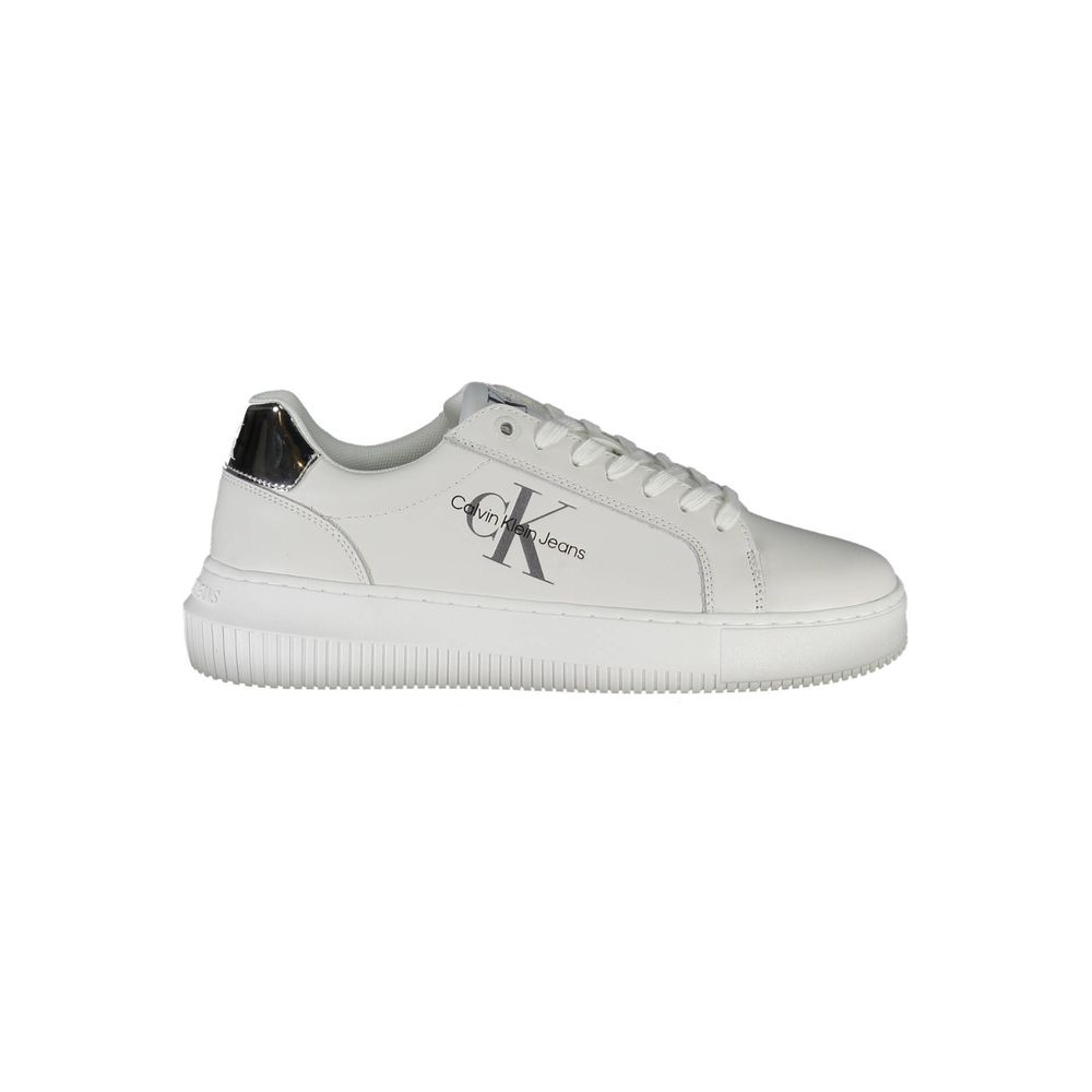 Calvin Klein Sneaker aus weißem Polyester