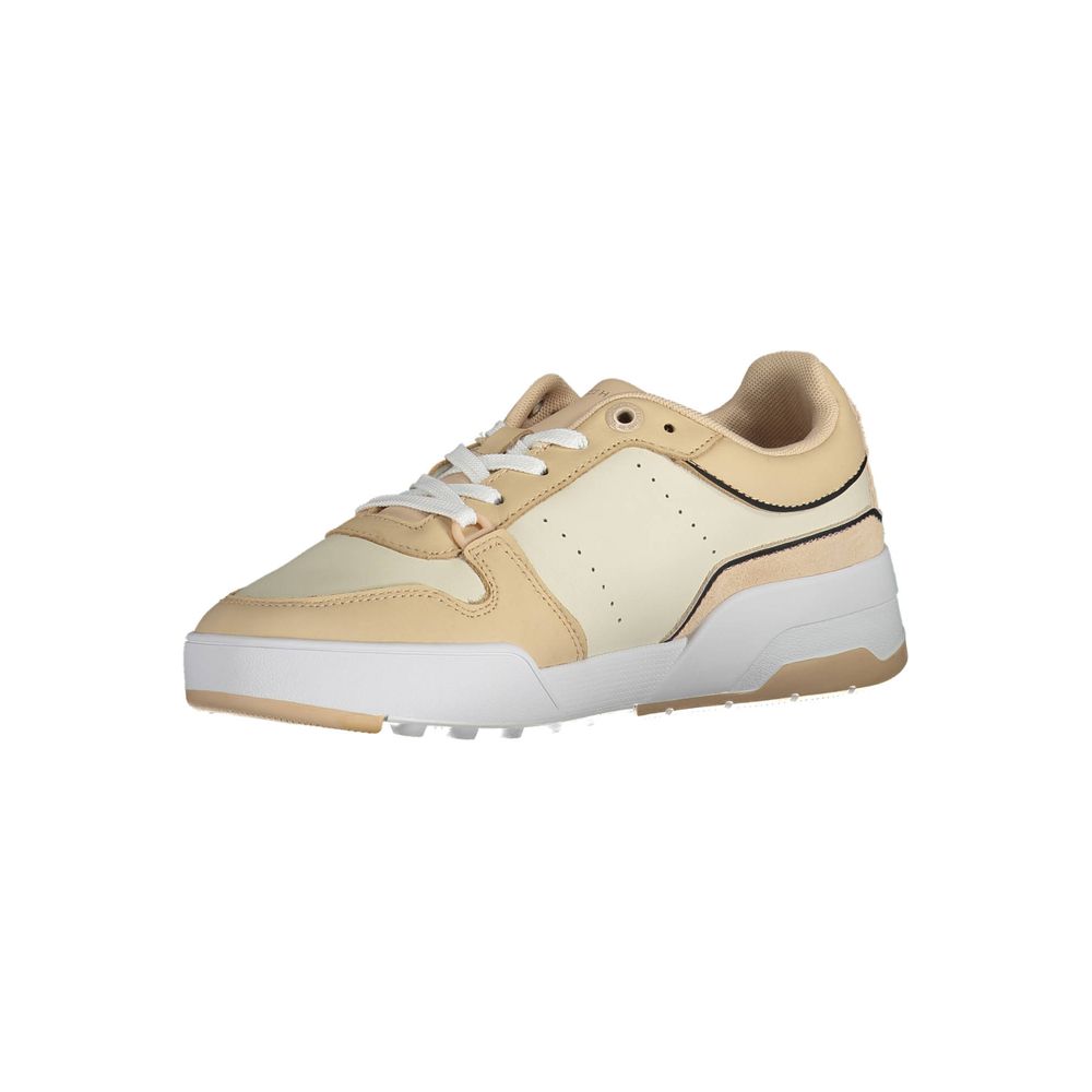 Tommy Hilfiger Beige Leder Damen Sneaker