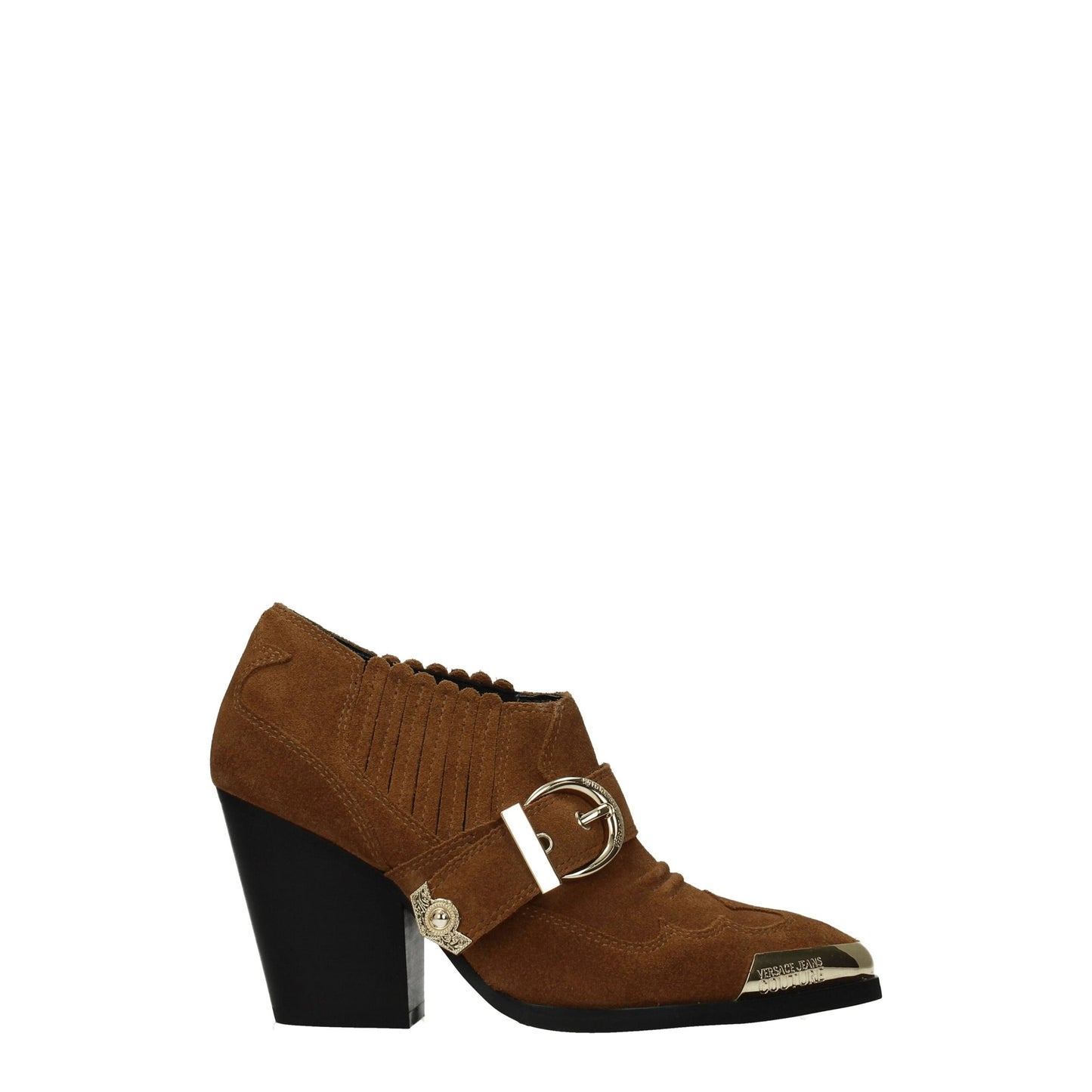Bottines Versace Jeans en cuir marron