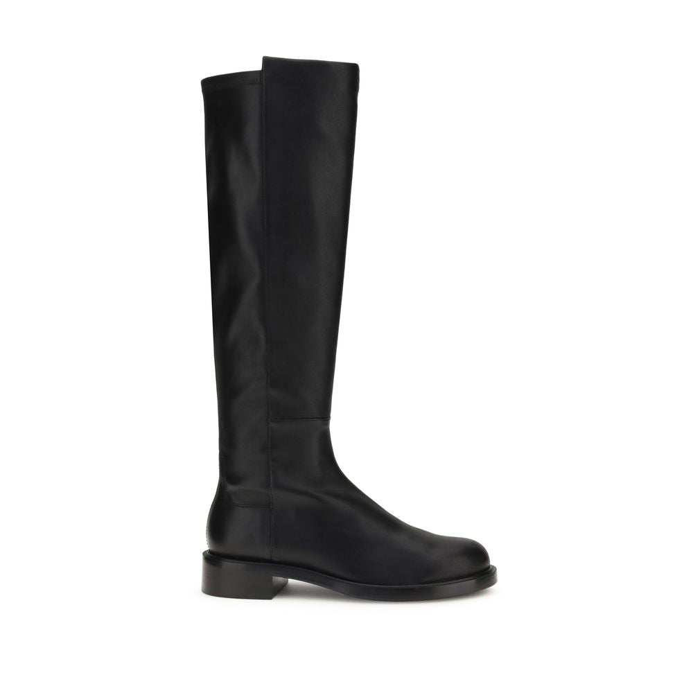 Stuart Weitzman Braune Kalbshaut Bos Taurus Stiefeletten