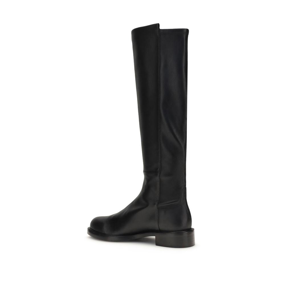 Stuart Weitzman Braune Kalbshaut Bos Taurus Stiefeletten