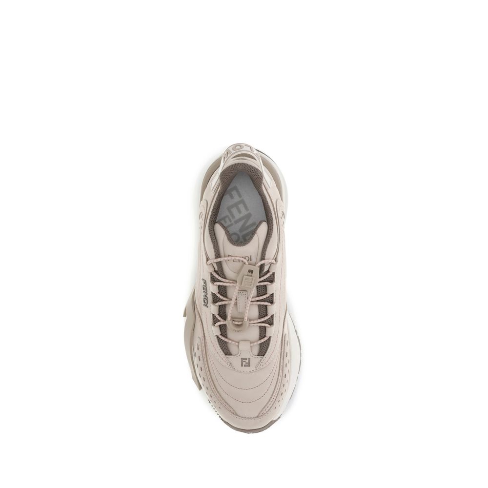 Fendi Sportliche Sneaker aus Creme-Gummi