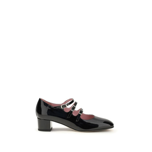 Carel Paris Goldene Kalb Leder Bos Taurus Mid Heel Pumps