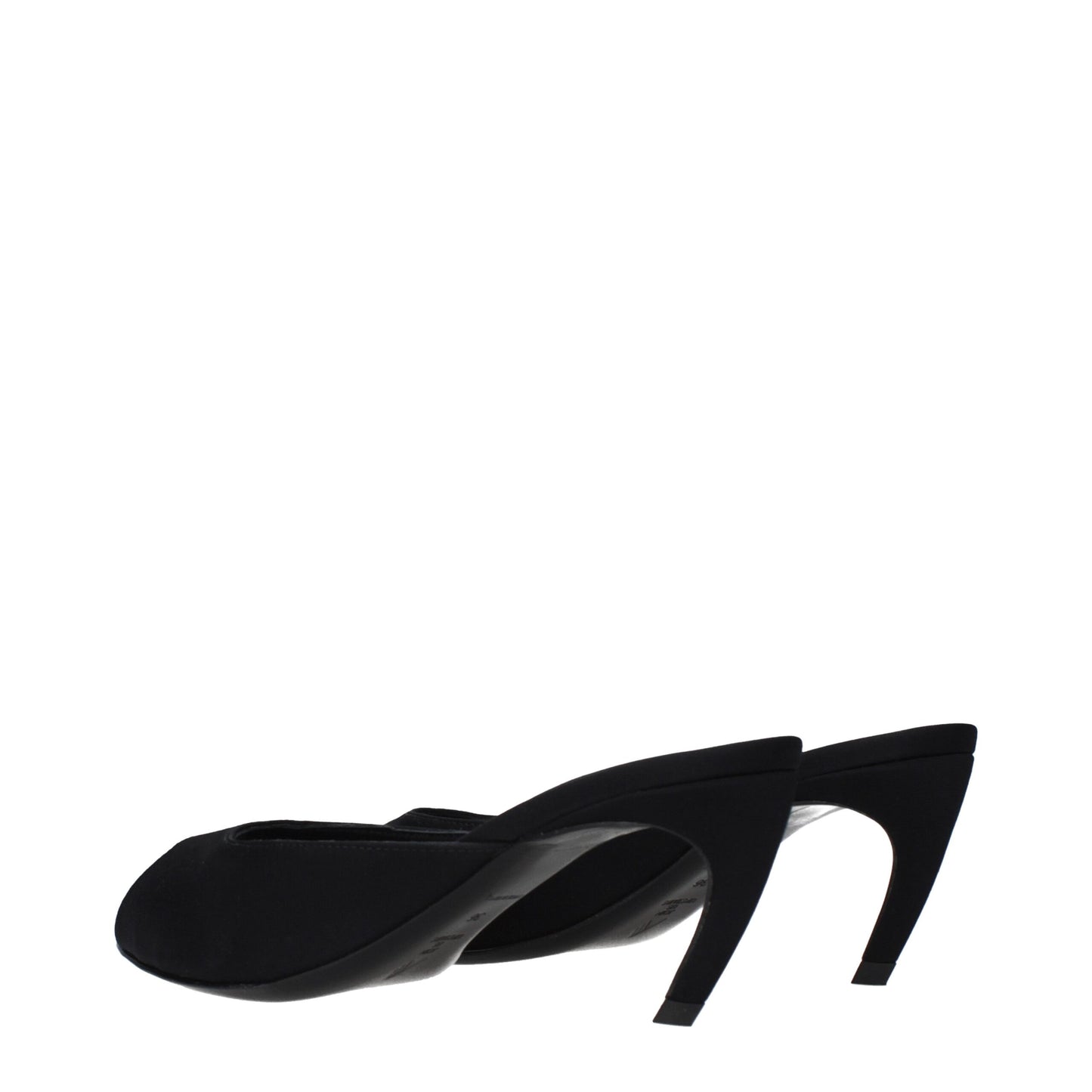 The Attico Schwarze Stoff-Sandalen