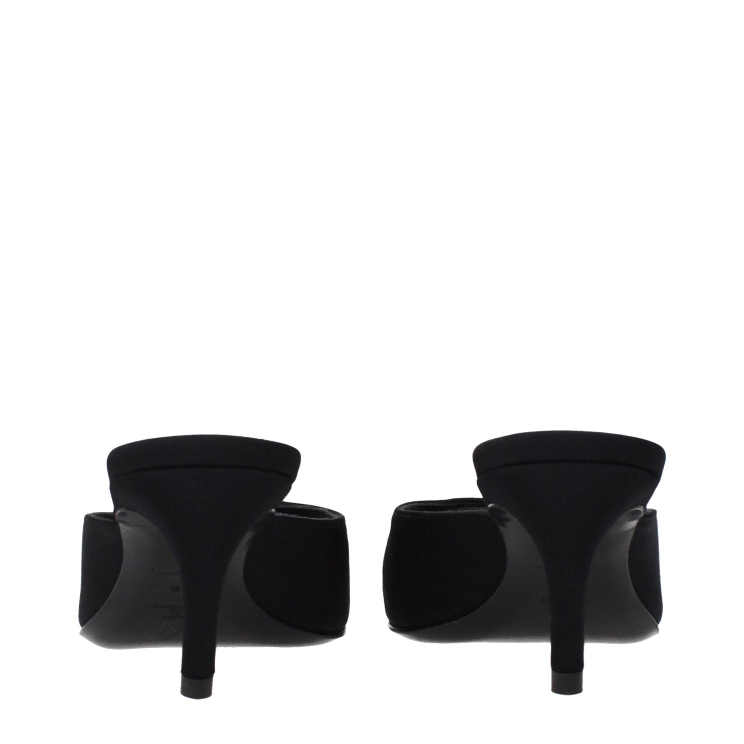 The Attico Schwarze Stoff-Sandalen